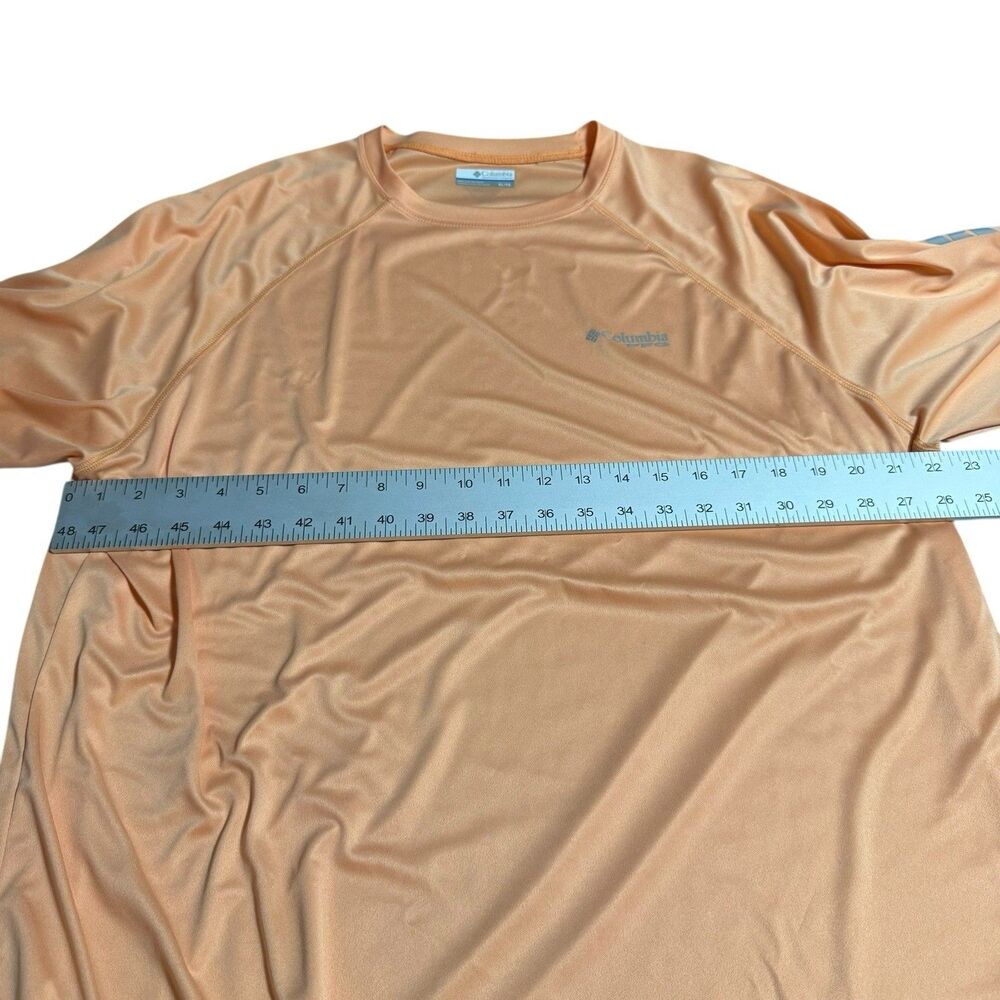 Columbia PFG Melon Long Sleeve Shirt XLarge Orange Fishing‎ - Picture 10 of 12